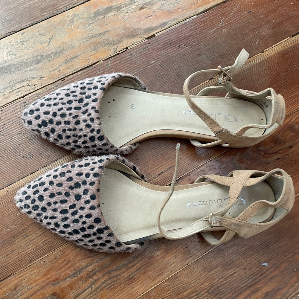 Cheetah print sandals